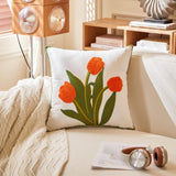 Maxbell Pillow Cover Soft Washable Versatile Pillowcase for Home Living Room Bedroom Orange