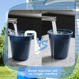 Maxbell Bucket Overflow Pipe Portable Leakproof for RV Water Control Solution Garden