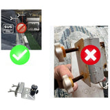 Maxbell Camera Gutter Mount Weather Resistant with 1/4 Screw Thread Mounting Bracket