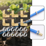 Maxbell Pex Fittings Set 1/2" Rustproof High Temperature Resistant with Cinch Clamps Elbow 6pcs