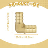 Maxbell Pex Fittings Set 1/2" Rustproof High Temperature Resistant with Cinch Clamps Elbow 6pcs