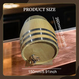 Maxbell 1.5L Oak Barrel Decoration Container Drink Barrel for Table Bar Entertaining