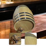 Maxbell 1.5L Oak Barrel Decoration Container Drink Barrel for Table Bar Entertaining