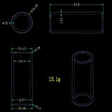 Maxbell Battery Adapter Sleeve Convenient Practical Wear Resistant Tube Storage Case