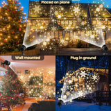 Maxbell Christmas Snowfall Projector Light Gift for Holiday Landscape Outdoor Indoor