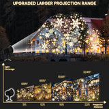 Maxbell Christmas Snowfall Projector Light Gift for Holiday Landscape Outdoor Indoor