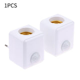 Maxbell E27 Light Bulb Holder Kitchen Storage Room Hotel Infrared Sensor Lamp Socket