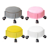 Maxbell 360° Rotating Low Roller Seat Stool Kids Women for Salons Living Room Garage Grey