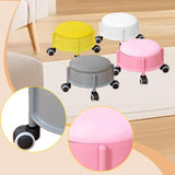 Maxbell 360° Rotating Low Roller Seat Stool Kids Women for Salons Living Room Garage Grey