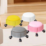 Maxbell 360° Rotating Low Roller Seat Stool Kids Women for Salons Living Room Garage Grey