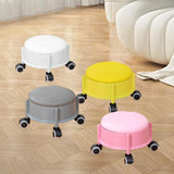 Maxbell 360° Rotating Low Roller Seat Stool Kids Women for Salons Living Room Garage Grey