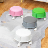 Maxbell 360° Rotating Low Roller Seat Stool Kids Women for Salons Living Room Garage Grey