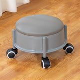 Maxbell 360° Rotating Low Roller Seat Stool Kids Women for Salons Living Room Garage Grey