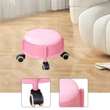 Maxbell 360° Rotating Low Roller Seat Stool Kids Women for Salons Living Room Garage Pink