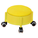 Maxbell 360° Rotating Low Roller Seat Stool Kids Women for Salons Living Room Garage Yellow