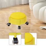 Maxbell 360° Rotating Low Roller Seat Stool Kids Women for Salons Living Room Garage Yellow