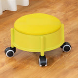 Maxbell 360° Rotating Low Roller Seat Stool Kids Women for Salons Living Room Garage Yellow