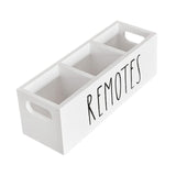 Maxbell Remote Control Holder Rustic Bedside Table Storage Organizer for Office Home