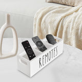 Maxbell Remote Control Holder Rustic Bedside Table Storage Organizer for Office Home