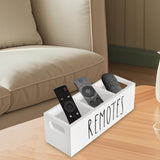 Maxbell Remote Control Holder Rustic Bedside Table Storage Organizer for Office Home