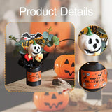 Maxbell Halloween Pumpkin Head Bouquet Creative Decorative for Home Decor Table Kids white