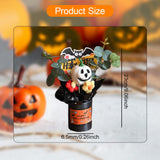 Maxbell Halloween Pumpkin Head Bouquet Creative Decorative for Home Decor Table Kids white