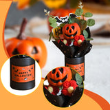 Maxbell Halloween Pumpkin Head Bouquet Creative Decorative for Home Decor Table Kids Orange
