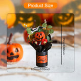 Maxbell Halloween Pumpkin Head Bouquet Creative Decorative for Home Decor Table Kids Orange