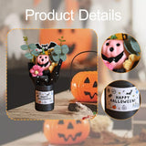 Maxbell Halloween Pumpkin Head Bouquet Creative Decorative for Home Decor Table Kids pink