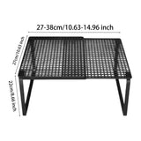 Maxbell Expandable Cabinet Storage Shelf Stand Riser Organizer Rack Black 27 to 38cm