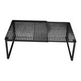 Maxbell Expandable Cabinet Storage Shelf Stand Riser Organizer Rack Black 38 to 62cm