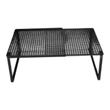 Maxbell Expandable Cabinet Storage Shelf Stand Riser Organizer Rack Black 38 to 62cm