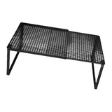 Maxbell Expandable Cabinet Storage Shelf Stand Riser Organizer Rack Black 38 to 62cm