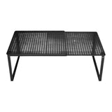 Maxbell Expandable Cabinet Storage Shelf Stand Riser Organizer Rack Black 50 to 85cm