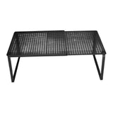 Maxbell Expandable Cabinet Storage Shelf Stand Riser Organizer Rack Black 50 to 85cm