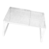 Maxbell Expandable Cabinet Storage Shelf Stand Riser Organizer Rack White 27 to 38cm