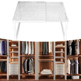 Maxbell Expandable Cabinet Storage Shelf Stand Riser Organizer Rack White 27 to 38cm