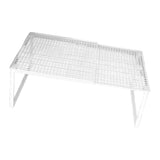 Maxbell Expandable Cabinet Storage Shelf Stand Riser Organizer Rack White 38 to 62cm