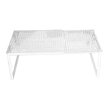 Maxbell Expandable Cabinet Storage Shelf Stand Riser Organizer Rack White 50 to 85cm