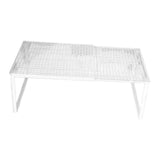 Maxbell Expandable Cabinet Storage Shelf Stand Riser Organizer Rack White 50 to 85cm