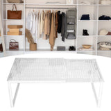 Maxbell Expandable Cabinet Storage Shelf Stand Riser Organizer Rack White 50 to 85cm