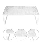 Maxbell Expandable Cabinet Storage Shelf Stand Riser Organizer Rack White 50 to 85cm