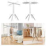 Maxbell Clothes Drying Rack Sturdy Clothing Rack for Outdoor Indoor Daily Family Use 4 Poles