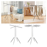 Maxbell Clothes Drying Rack Sturdy Clothing Rack for Outdoor Indoor Daily Family Use 4 Poles