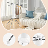 Maxbell Clothes Drying Rack Sturdy Clothing Rack for Outdoor Indoor Daily Family Use 4 Poles