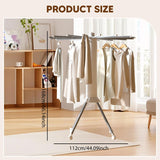 Maxbell Clothes Drying Rack Sturdy Clothing Rack for Outdoor Indoor Daily Family Use 16 Poles