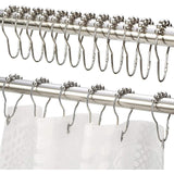 Maxbell Waffle Shower Curtains Polyester Washable Heavy Duty for Hotel Bathroom Home White