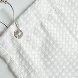 Maxbell Waffle Shower Curtains Polyester Washable Heavy Duty for Hotel Bathroom Home White