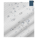 Maxbell Waffle Shower Curtains Polyester Washable Heavy Duty for Hotel Bathroom Home White
