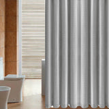 Maxbell Waffle Shower Curtains Polyester Washable Heavy Duty for Hotel Bathroom Home Gray